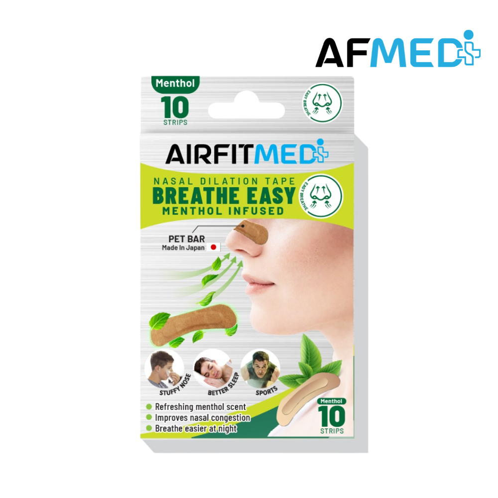 Buy AirFit Medi Nasal Dilation Tape - Menthol Infused for running in Singapore - Running Lab SG