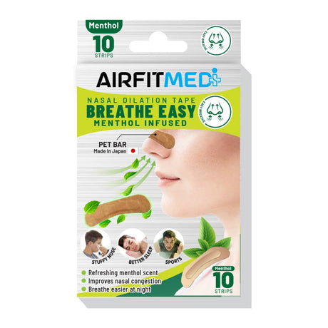 Buy AirFit Medi Nasal Dilation Tape - Menthol Infused for running in Singapore - Running Lab SG