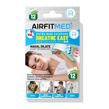 Buy AirFit Medi Nasal Dilation Tape - Extra Wide Coverage for running in Singapore - Running Lab SG