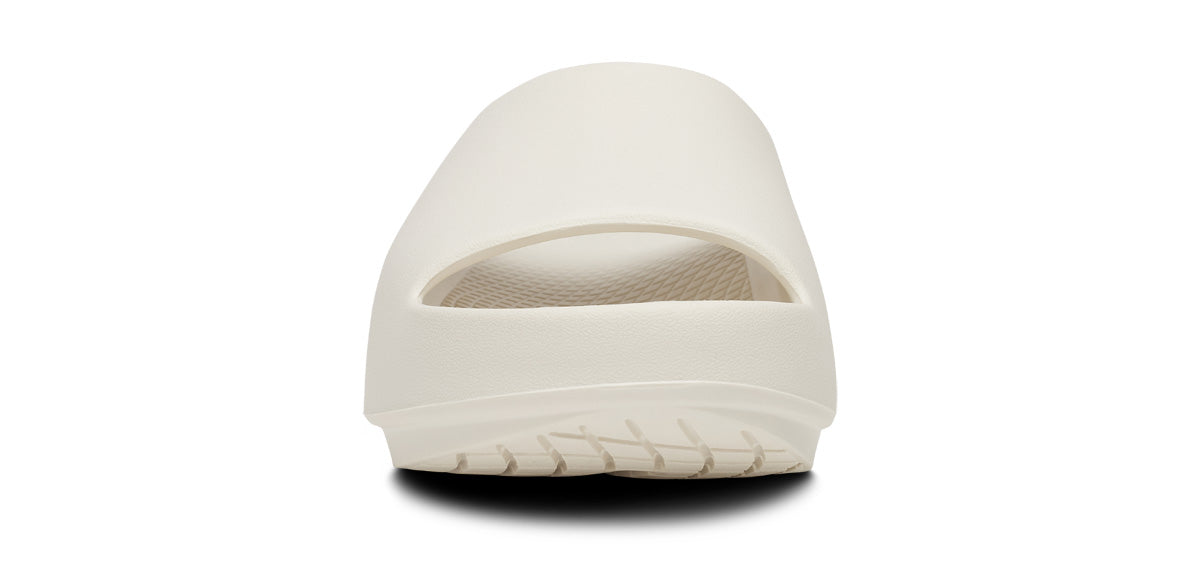OOFOS Unisex OOahh Plus - Chalk – Running Lab Singapore