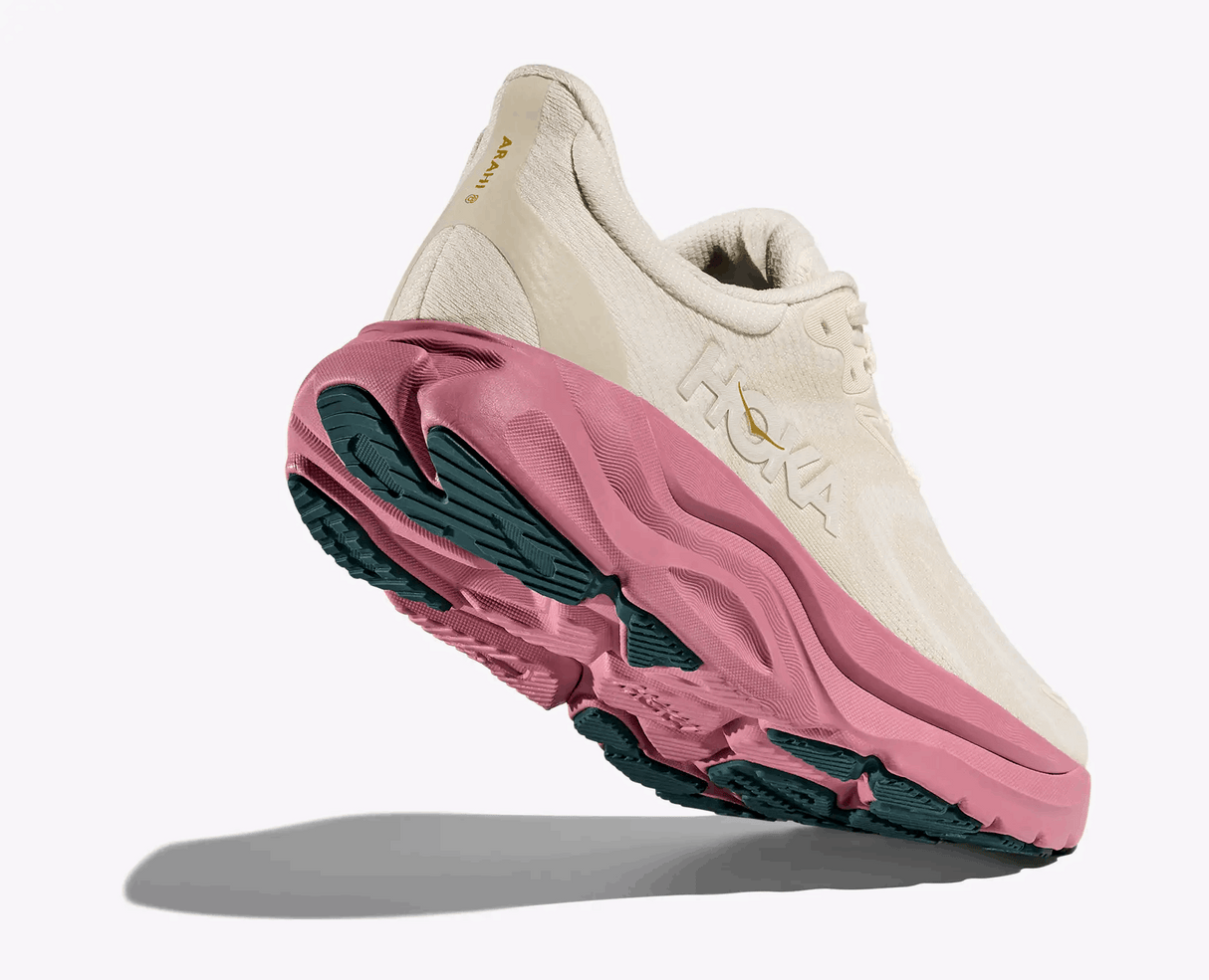 Buy HOKA Women Arahi 8 Wide - Alabaster / Lingonberry for running in Singapore - Running Lab SG