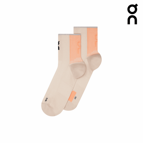 Buy On Unisex Performance Run Sock Mid - Pearl / Sunstone for running in Singapore - Running Lab SG