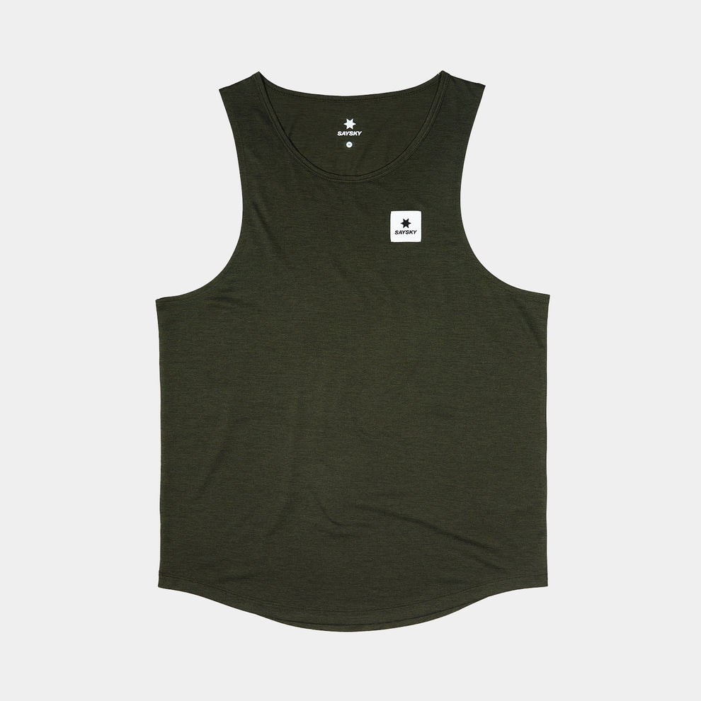 Buy SAYSKY Men Clean Combat Pro Singlet - Green for running in Singapore - Running Lab SG