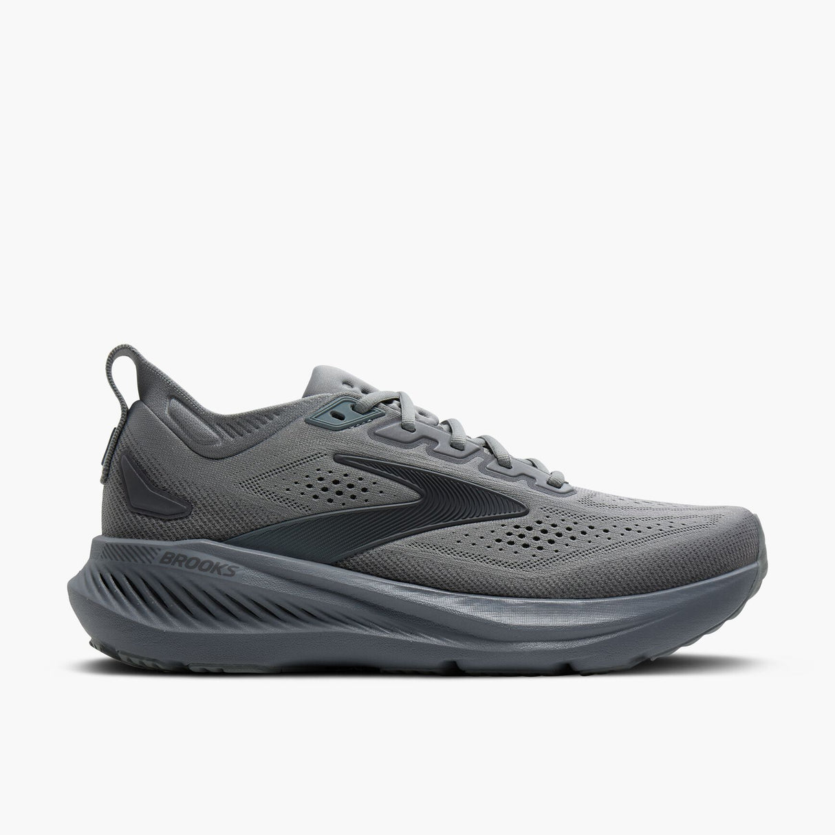 Buy Brooks Men Glycerin GTS 23 Wide - Grey / Blackened Pearl / Black for running in Singapore - Running Lab SG