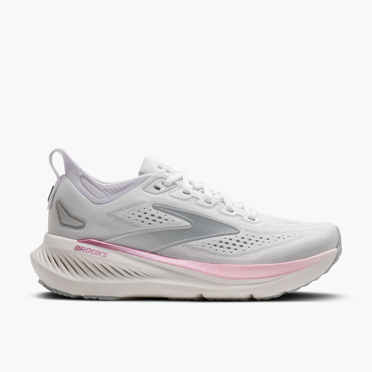 Buy Brooks Women Glycerin 23 Wide - White / Harbor Mist / Metallic for running in Singapore - Running Lab SG