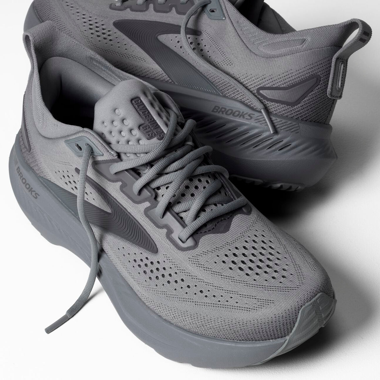 Buy Brooks Men Glycerin GTS 23 Wide - Grey / Blackened Pearl / Black for running in Singapore - Running Lab SG
