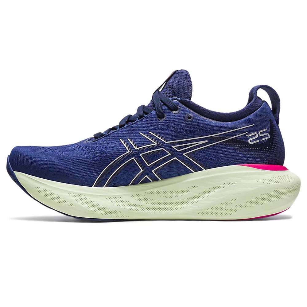 ASICS Women Gel Nimbus 25 Indigo Blue Pure Silver Running Lab Singapore