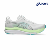 Buy ASICS Men Gel-Kayano 33 Wide - White / Energy Aqua for running in Singapore - Running Lab SG