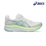 Buy ASICS Men Gel-Kayano 33 Wide - White / Energy Aqua for running in Singapore - Running Lab SG