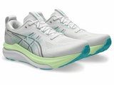 Buy ASICS Men Gel-Kayano 33 Wide - White / Energy Aqua for running in Singapore - Running Lab SG
