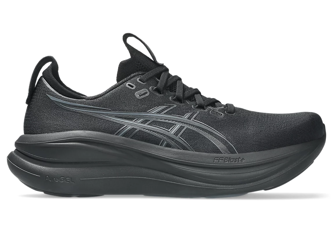 Buy ASICS Men Gel-Nimbus 28 Wide - Black / Graphite Grey for running in Singapore - Running Lab SG