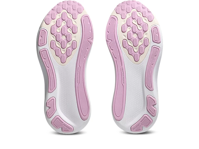 Buy ASICS Women Gel-Kayano 33 Wide - White / Hazy Lilac for running in Singapore - Running Lab SG