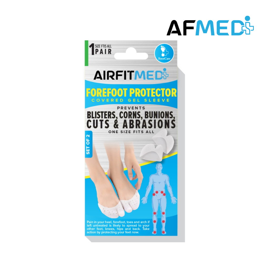 Buy AirFit Medi Forefoot Protector Covered Gel Sleeve - 2 Piece for running in Singapore - Running Lab SG