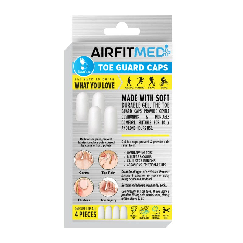 Buy AirFit Medi Toe Protector Anti-Chafing Guard Caps - 4 Pieces for running in Singapore - Running Lab SG