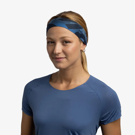 Buy BUFF® CoolNet UV® Slim Headband - Ahin Azure for running in Singapore - Running Lab SG