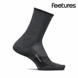 Buy Feetures Trail Max Cushion Mini Crew - Gray for running in Singapore - Running Lab SG