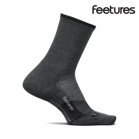 Buy Feetures Trail Max Cushion Mini Crew - Gray for running in Singapore - Running Lab SG