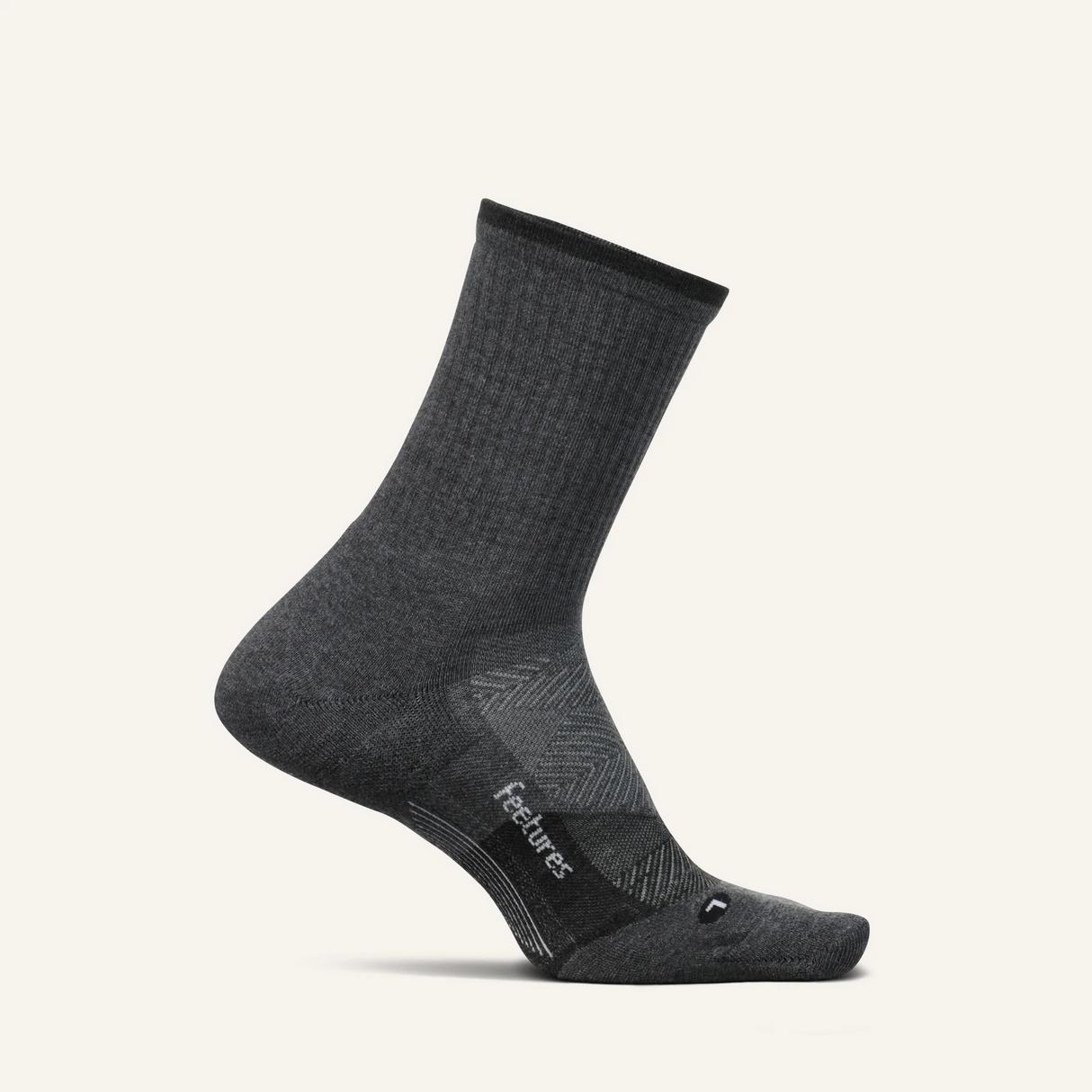 Buy Feetures Trail Max Cushion Mini Crew - Gray for running in Singapore - Running Lab SG