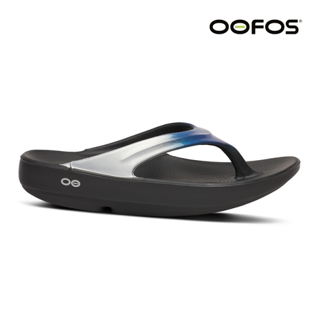 Buy OOFOS Women OOlala Luxe - Shimmer Blue for running in Singapore - Running Lab SG