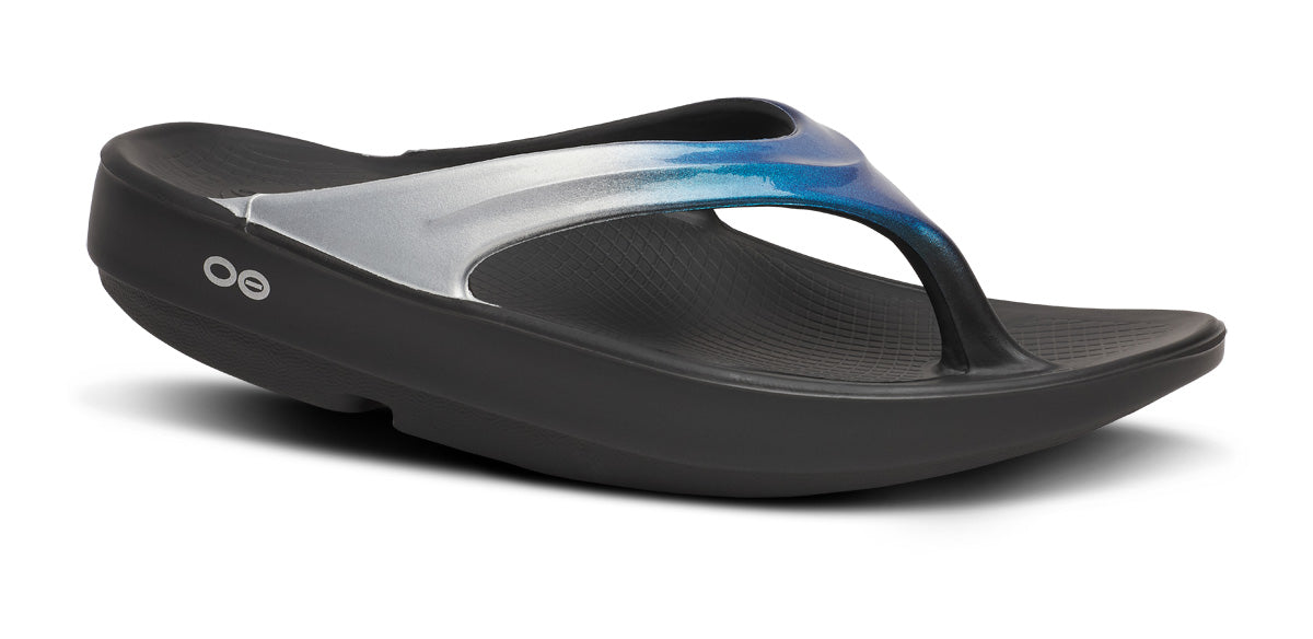 Buy OOFOS Women OOlala Luxe - Shimmer Blue for running in Singapore - Running Lab SG