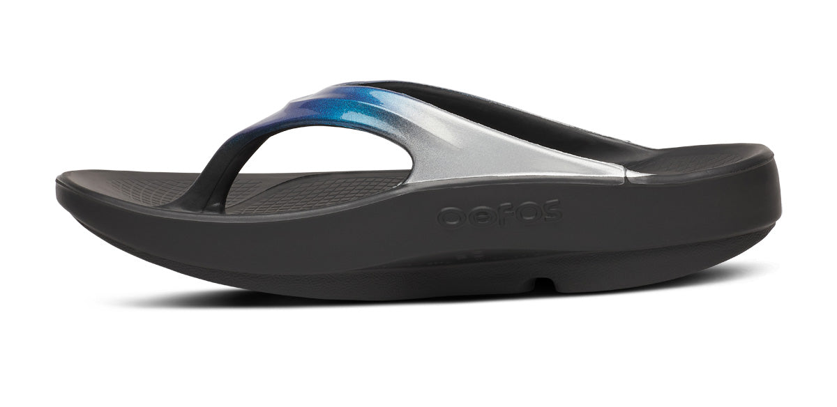 Buy OOFOS Women OOlala Luxe - Shimmer Blue for running in Singapore - Running Lab SG