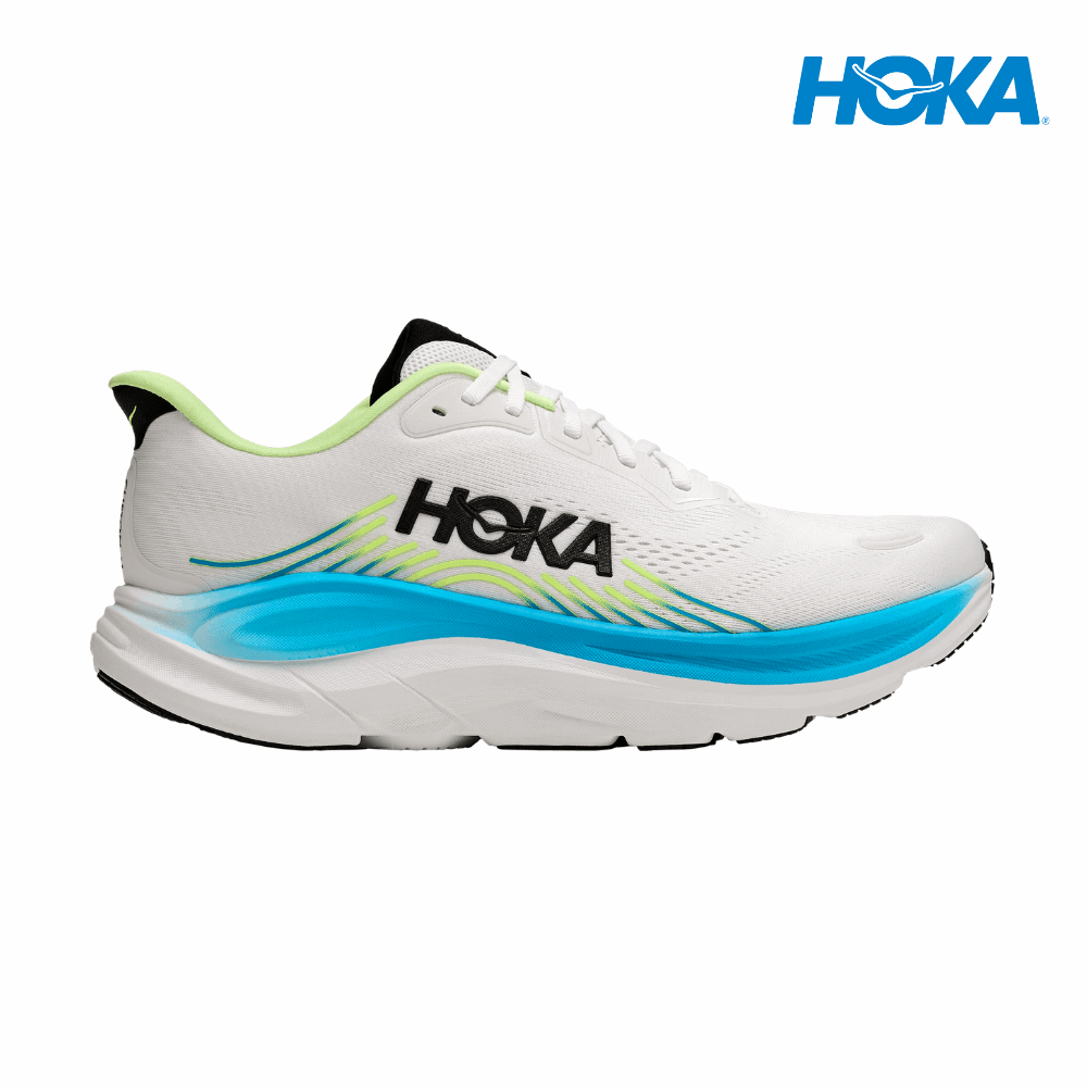 Buy HOKA Men Clifton 11 Wide - Frost / Black for running in Singapore - Running Lab SG