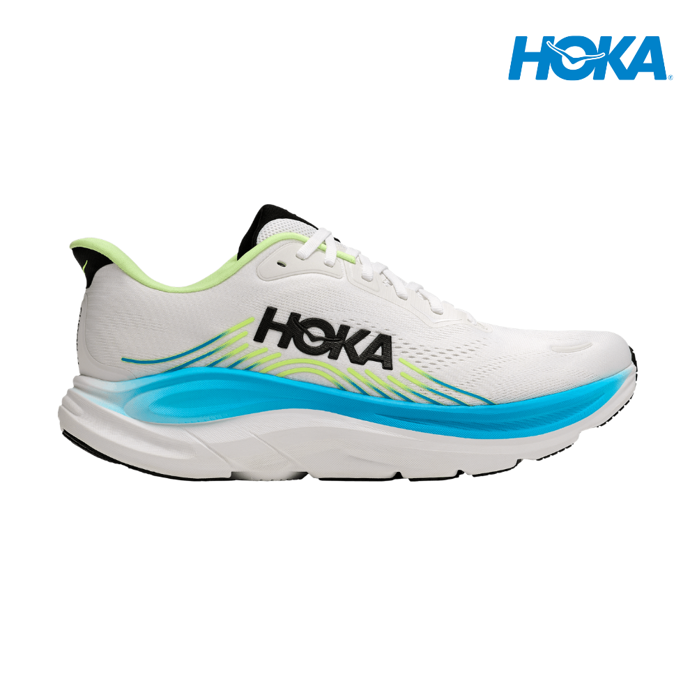 HOKA Men Clifton 11 Wide - Frost / Black