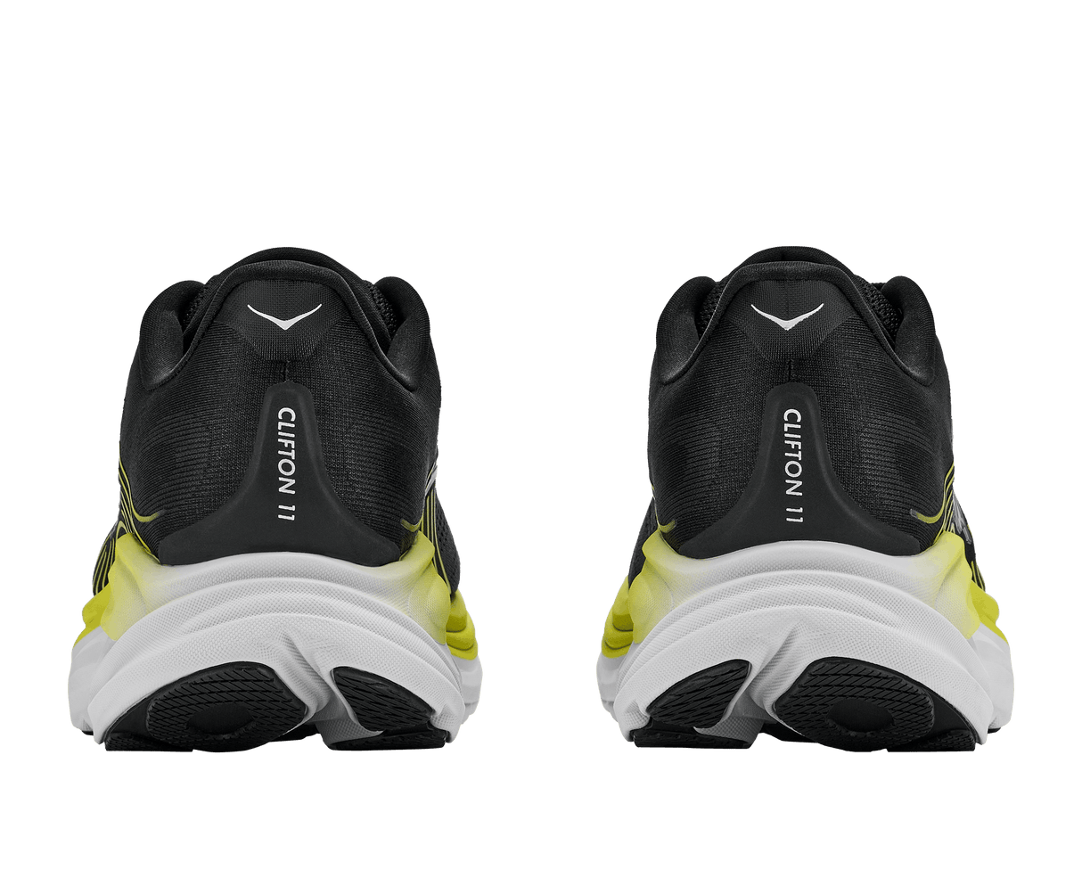 HOKA Men Clifton 11 Wide - Black / Cosmic Grey