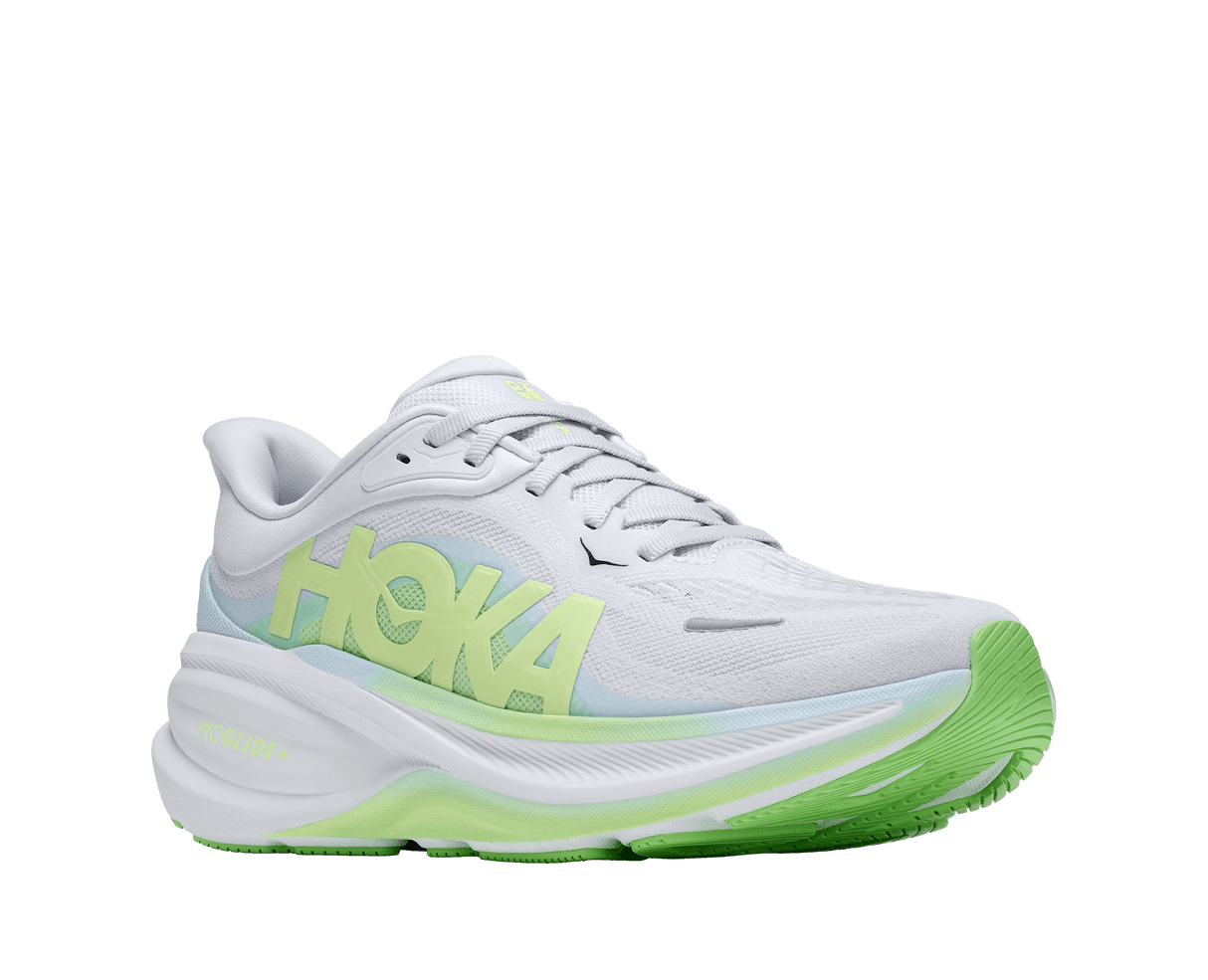 Buy HOKA Women Clifton Pro Wide - Cosmic Grey / Neon Yuzu for running in Singapore - Running Lab SG