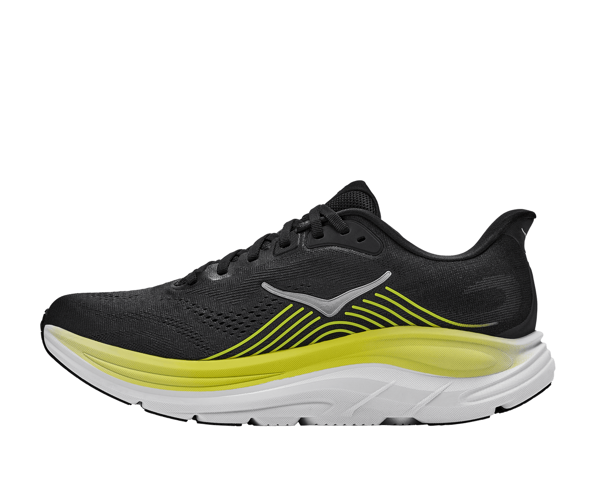 HOKA Men Clifton 11 Wide - Black / Cosmic Grey
