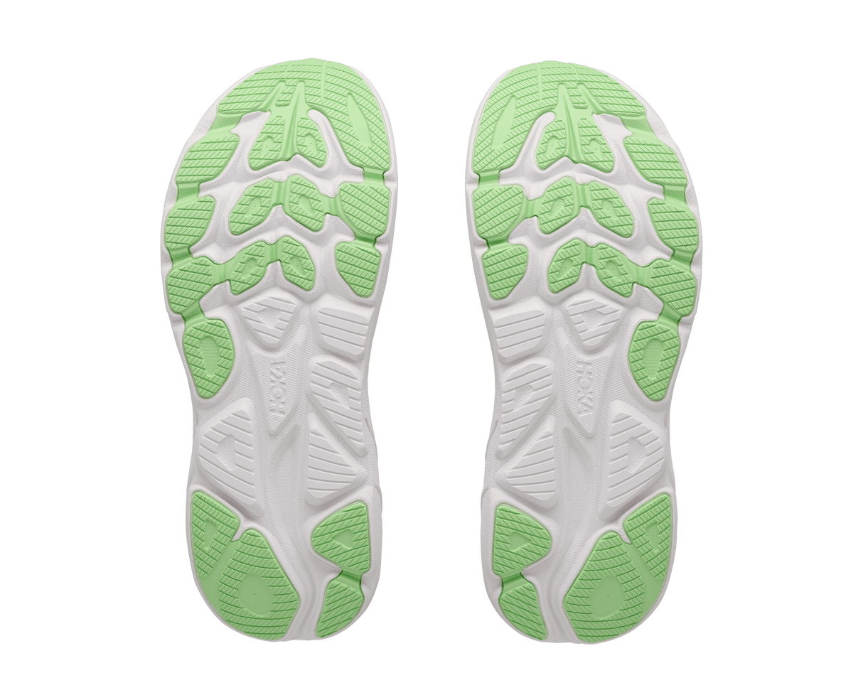 Buy HOKA Women Clifton 11 Wide - Frost / Neon Yuzu for running in Singapore - Running Lab SG