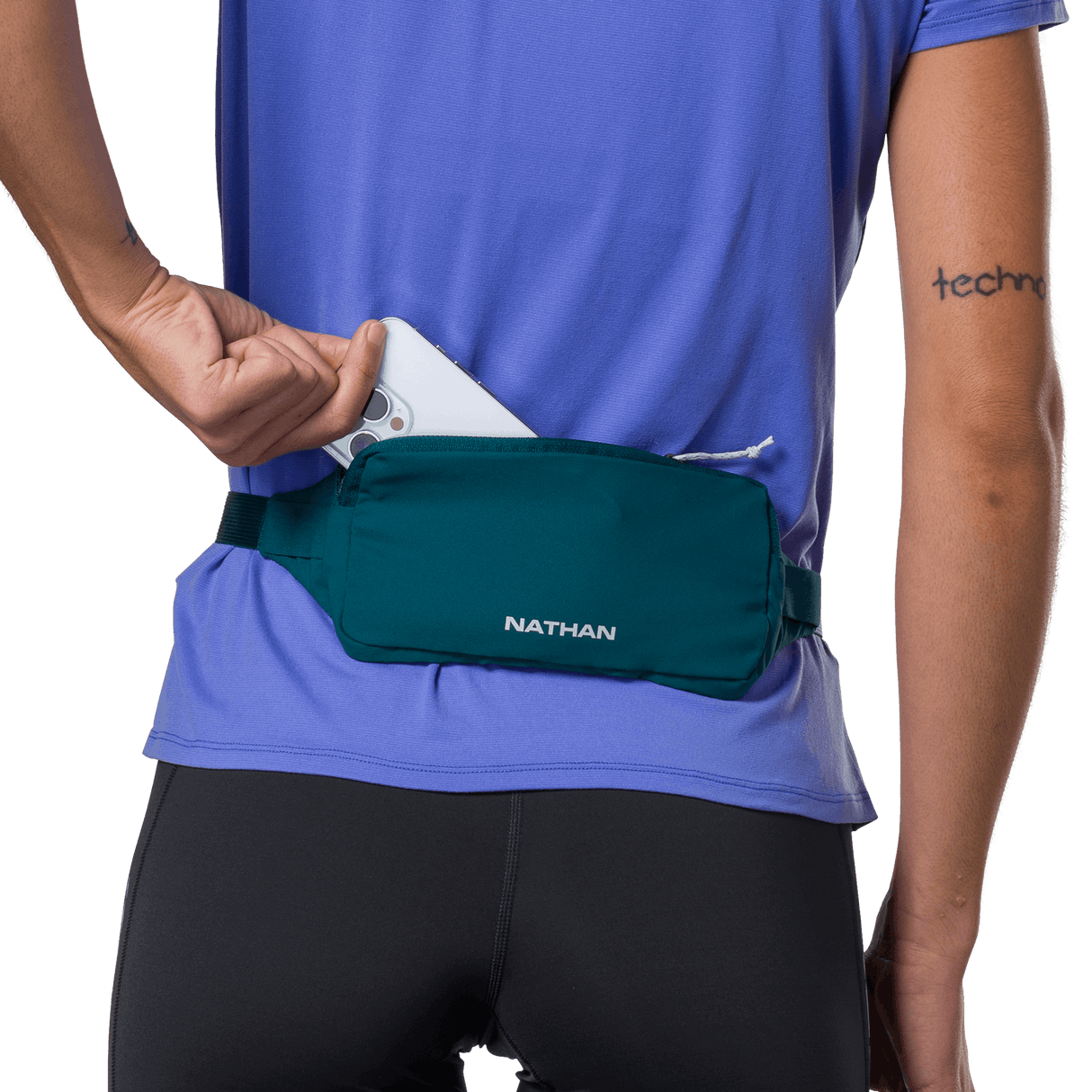 Buy Nathan Sports Marathon Waist Pack 3.0 - Deep Teal / Surf Spray for running in Singapore - Running Lab SG