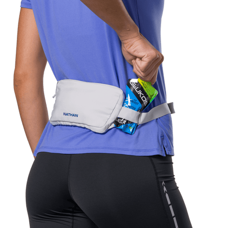 Nathan Sports Marathon Waist Pack 3.0 - Vapor Grey / Sailor Blue