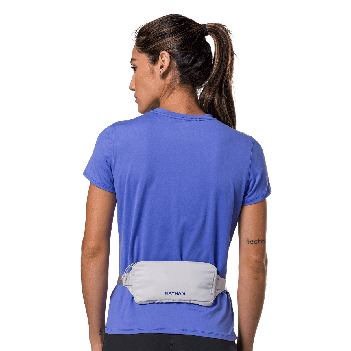Buy Nathan Sports Marathon Waist Pack 3.0 - Vapor Grey / Sailor Blue for running in Singapore - Running Lab SG