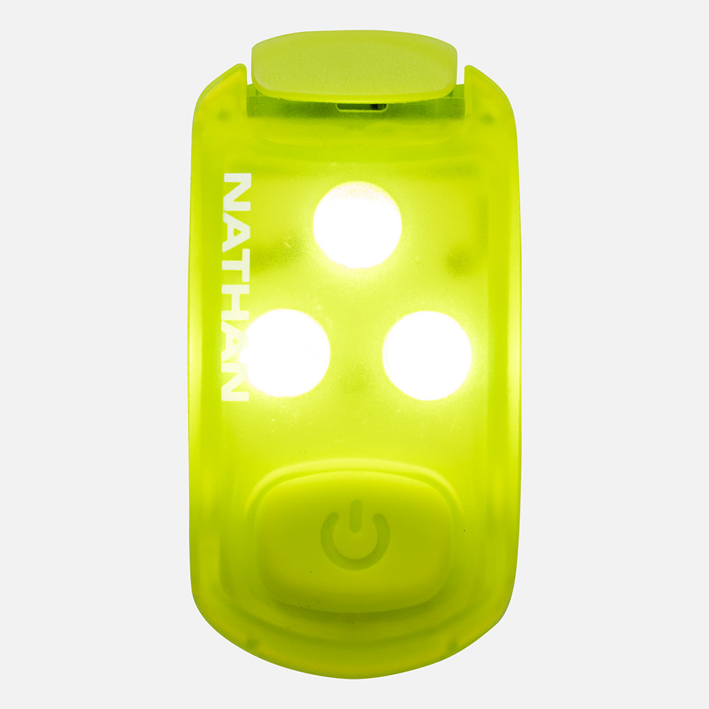 Buy Nathan Sports StrobeLight 2.0 Safety LED Light Clip - Safety Yellow for running in Singapore - Running Lab SG