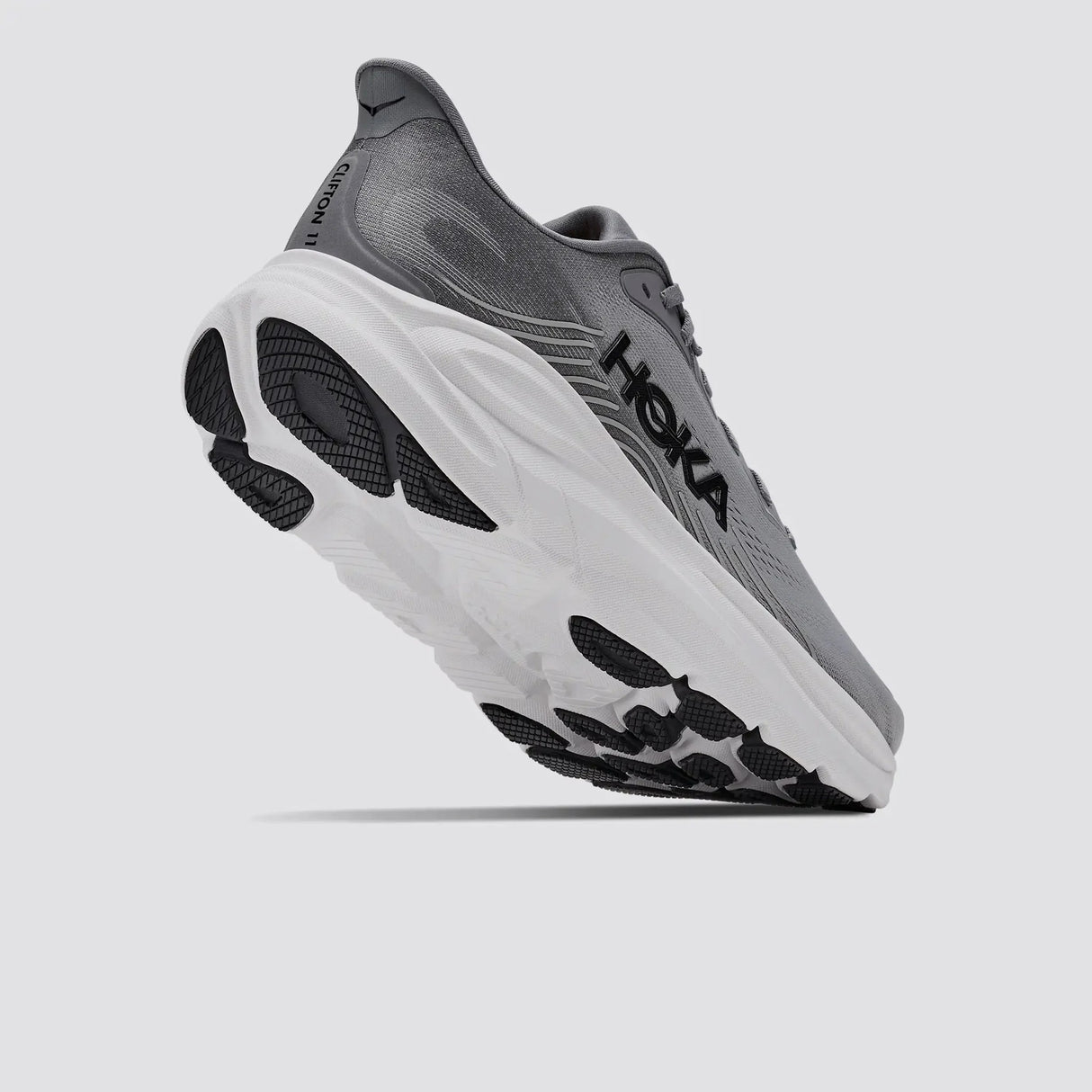 Buy HOKA Men Clifton 11 Wide - Galactic Grey / Stellar Grey for running in Singapore - Running Lab SG