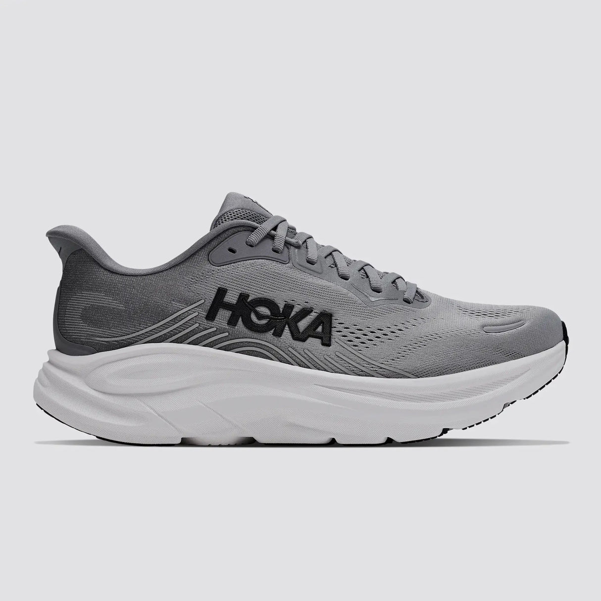 Buy HOKA Men Clifton 11 Wide - Galactic Grey / Stellar Grey for running in Singapore - Running Lab SG