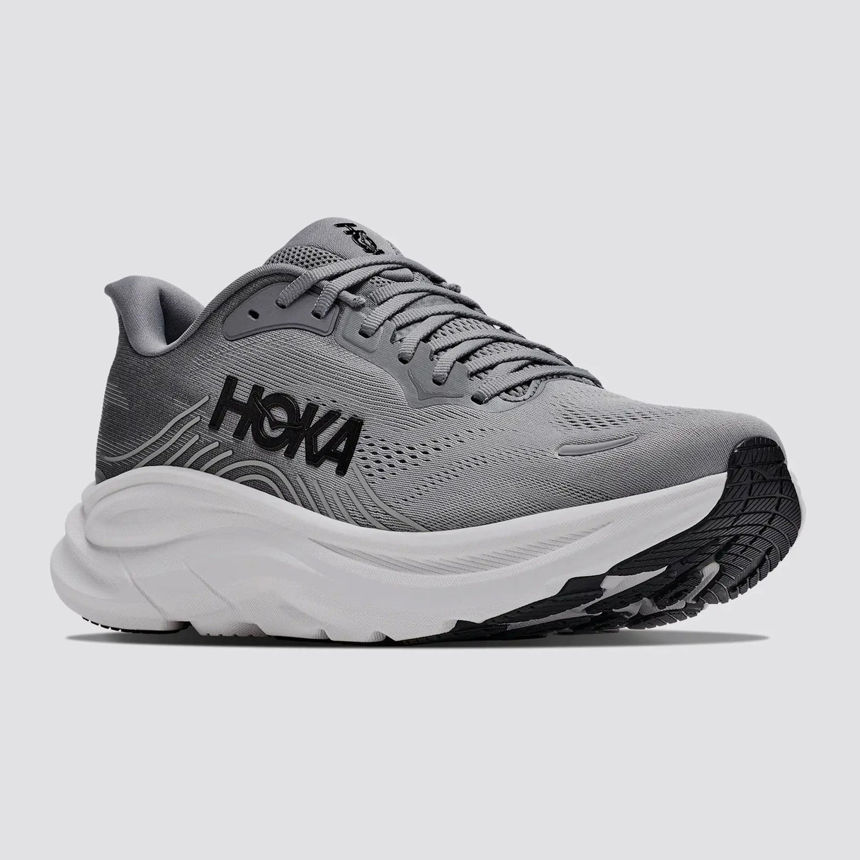 Buy HOKA Men Clifton 11 Wide - Galactic Grey / Stellar Grey for running in Singapore - Running Lab SG