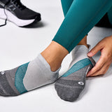 Feetures Active Elite Light Cushion No Show Tab - Stone Ivy