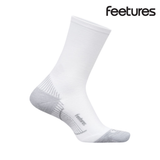 Buy Feetures Plantar Fasciitis Relief Light Cushion Mini Crew - White for running in Singapore - Running Lab SG