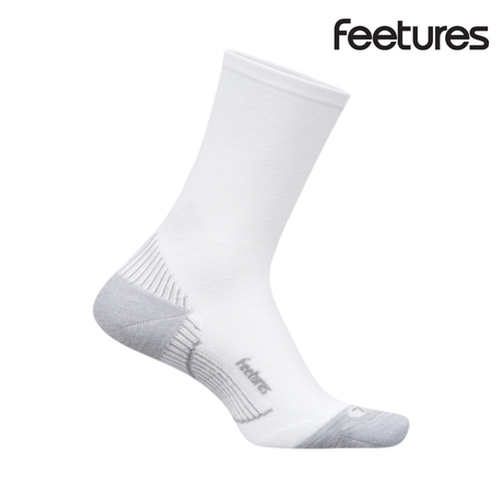 Buy Feetures Plantar Fasciitis Relief Light Cushion Mini Crew - White for running in Singapore - Running Lab SG