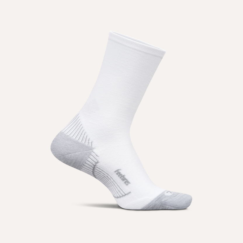 Buy Feetures Plantar Fasciitis Relief Light Cushion Mini Crew - White for running in Singapore - Running Lab SG