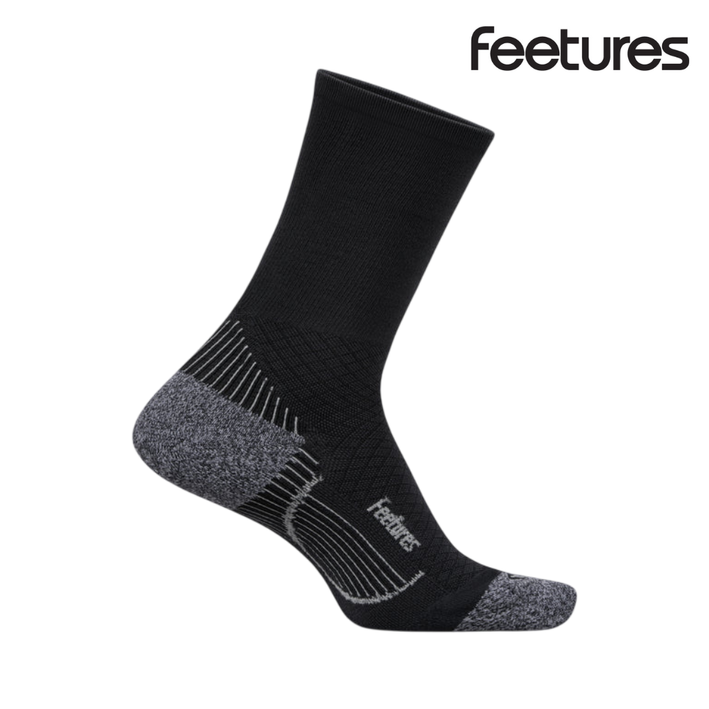 Buy Feetures Plantar Fasciitis Relief Light Cushion Mini Crew - Black for running in Singapore - Running Lab SG
