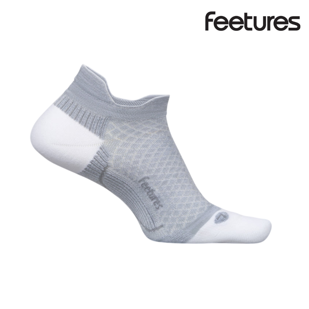 Buy Feetures Plantar Fasciitis Relief Light Cushion No Show Tab - Gray for running in Singapore - Running Lab SG
