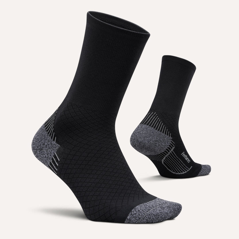 Buy Feetures Plantar Fasciitis Relief Light Cushion Mini Crew - Black for running in Singapore - Running Lab SG