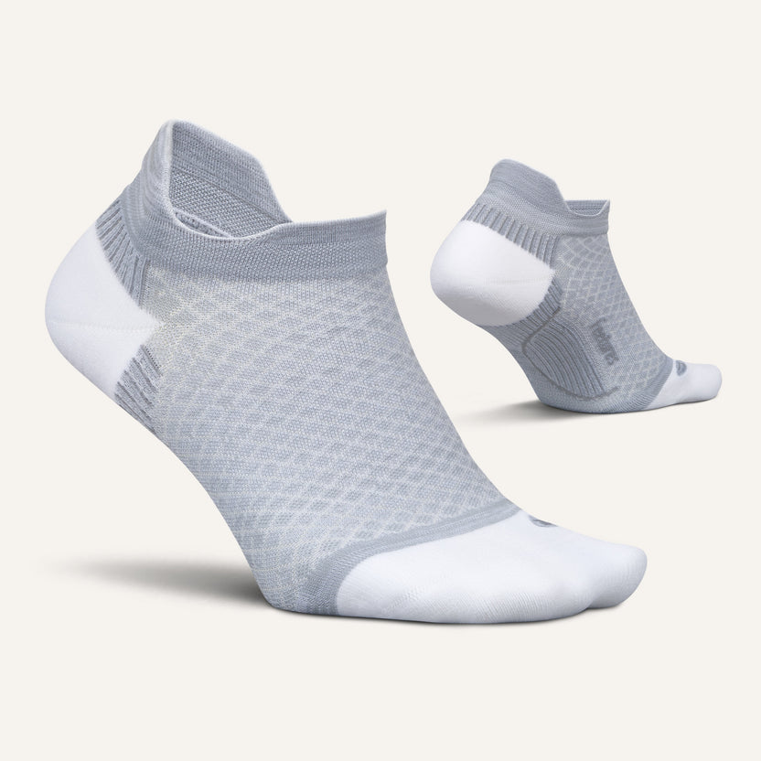 Buy Feetures Plantar Fasciitis Relief Light Cushion No Show Tab - Gray for running in Singapore - Running Lab SG