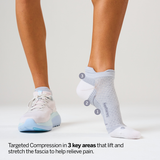 Buy Feetures Plantar Fasciitis Relief Light Cushion No Show Tab - Gray for running in Singapore - Running Lab SG