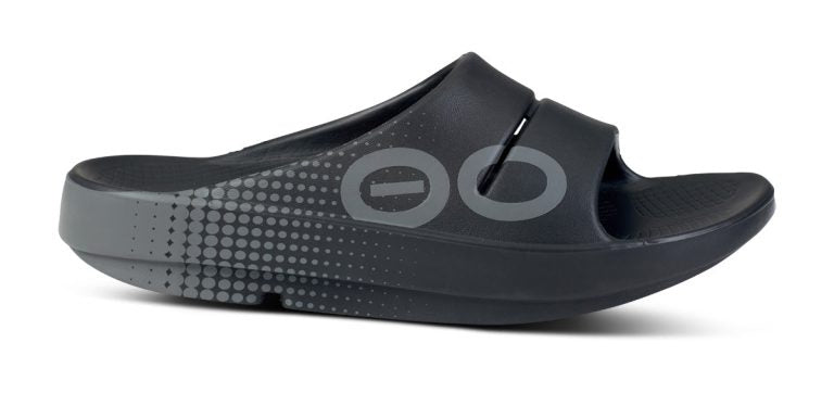 Buy OOFOS Unisex OOahh Sport - Black Matrix for running in Singapore - Running Lab SG