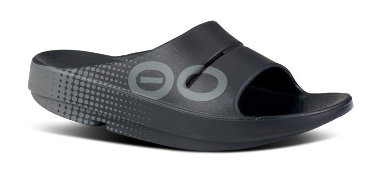 Buy OOFOS Unisex OOahh Sport - Black Matrix for running in Singapore - Running Lab SG