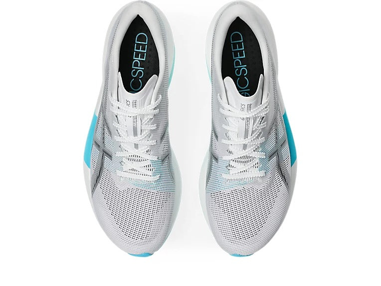 Buy ASICS Unisex Magic Speed 5 Wide - White / Pure Silver for running in Singapore - Running Lab SG